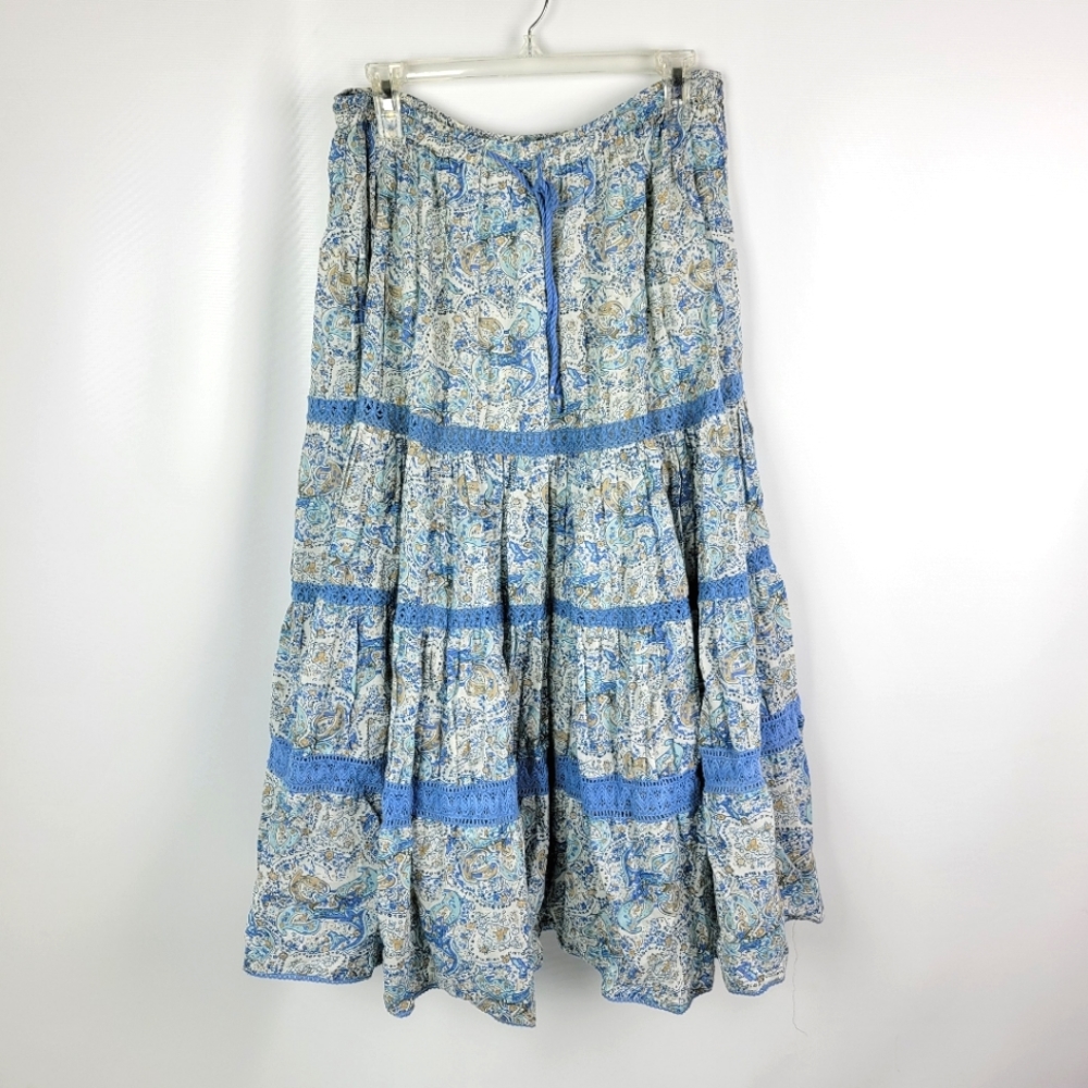 Bridgewater Studio 100% Cotton Fully Lined Full Skirt Sz 14W NWOT